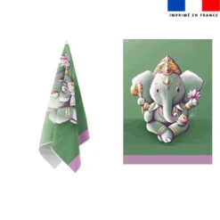 Torchon imprimé Ganesh - Création Stillistic