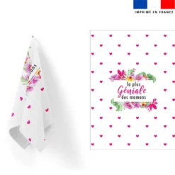 Torchon imprimé la plus géniale des mamans