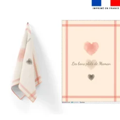 Torchon imprimé les bons plats de maman