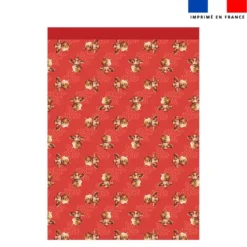 Torchon imprimé mini bébé castor - Création Stillistic