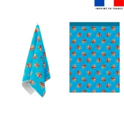 Torchon imprimé mini bébé écureuil - Création Stillistic