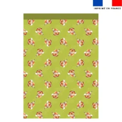 Torchon imprimé mini bébé renard - Création Stillistic
