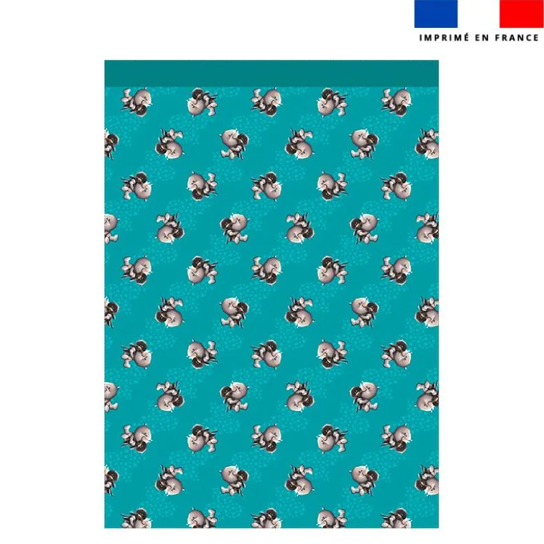 Torchon imprimé mini bébé rhino - Création Stillistic