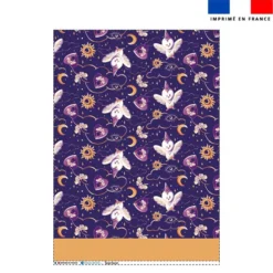 Torchon imprimé mini chouette magicienne - Création Stillistic