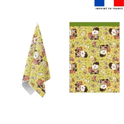 Torchon imprimé mini mouton et oeufs de Pâques - Création Stillistic