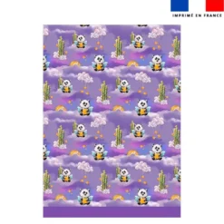Torchon imprimé mini panda ange - Création Stillistic
