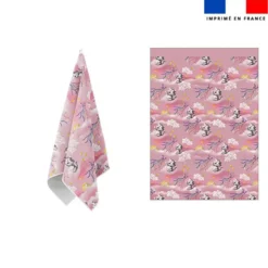Torchon imprimé mini tigre blanc - Création Stillistic