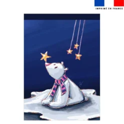 Torchon imprimé ours polaire - Création Stillistic