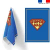 Torchon imprimé super dad