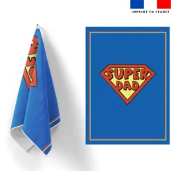 Torchon imprimé super dad