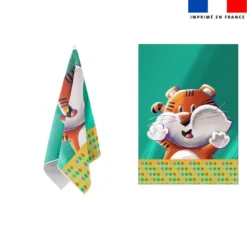 Torchon imprimé Tigre Lou-Stick - Création Stillistic