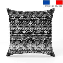 Tortue et raie manta maori blanche - Fond noir