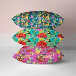 Toucan et fleur tropicale - Fond turquoise