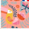 Toucan et paresseux jungle - Fond rose