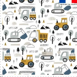 Tracteur - Fond blanc