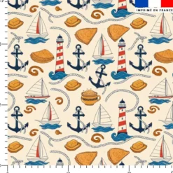 Tradition maritime bretonne - Fond crème