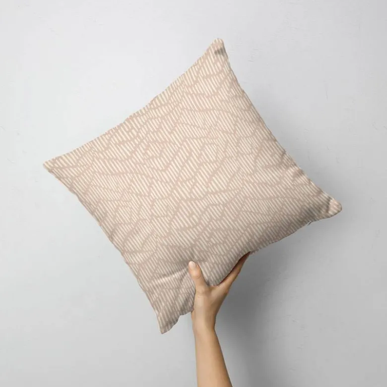 Trait abstrait rétro - Fond beige