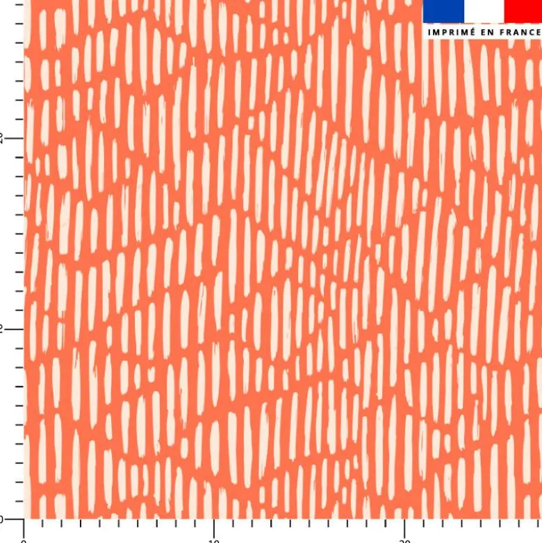 Trait abstrait rétro - Fond orange