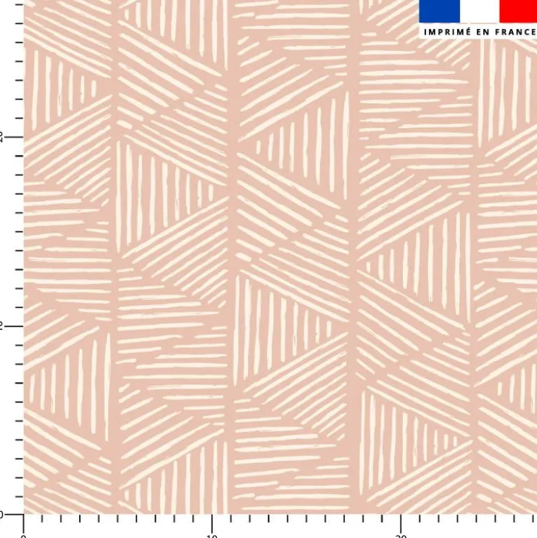 Triangle forme abstraite - Fond beige