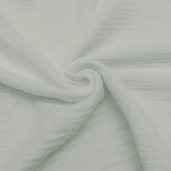 Triple gaze de coton gris perle
