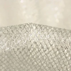 Tulle métallique argent petit maillage