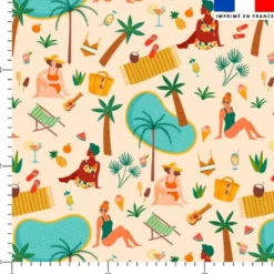 Vacances d'été - Fond beige