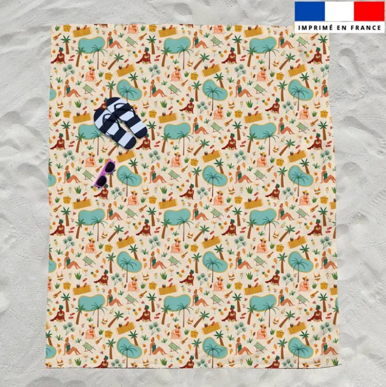 Vacances d'été - Fond beige