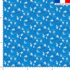 Vagues déchaînées - Fond bleu