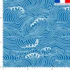 Vagues graphiques - Fond bleu