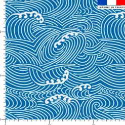 Vagues graphiques - Fond bleu