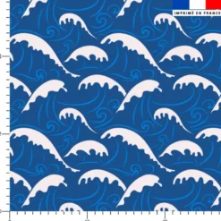Vagues hautes - Fond bleu