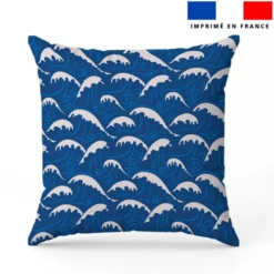 Vagues hautes - Fond bleu