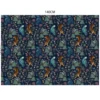 Velours bleu marine motif tiger asiatique