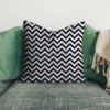 Velours écru imprimé chevron