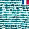 Velours imprimé aquarelle moucheté vert émeraude