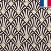 Velours imprimé art déco écaillle