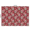 Velours imprimé calavera rouge