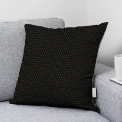 Velours noir motif poinçon de lys jaune