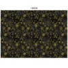 Velours noir motif sapin cachemire gold