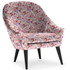 Velours rose imprimé boho tête de mort et attrape rêves