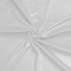 Velours stretch brillant blanc