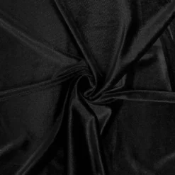 Velours stretch brillant noir