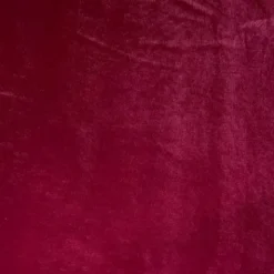 Velours stretch brillant rouge foncé
