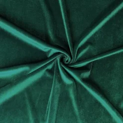 Velours stretch brillant vert foncé