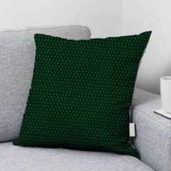 Velours vert anglais motif poinçon de lys vert clair