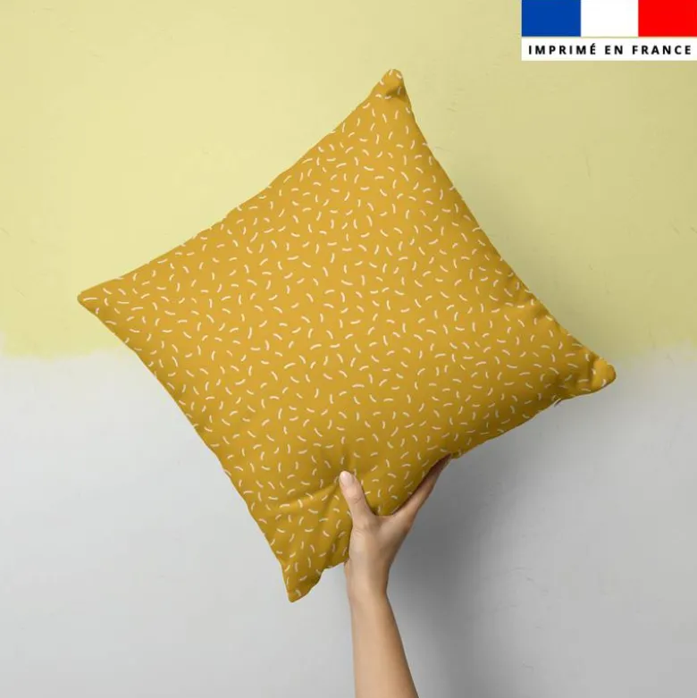 Vermicelles blancs - Fond ocre
