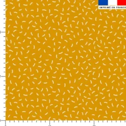 Vermicelles blancs - Fond ocre