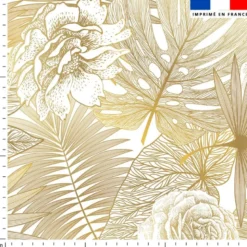 Végétal mordoré dégradé ocré - Fond blanc