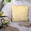 Vichy ocre 5mm - Fond blanc