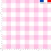 Vichy rose - Fond blanc
